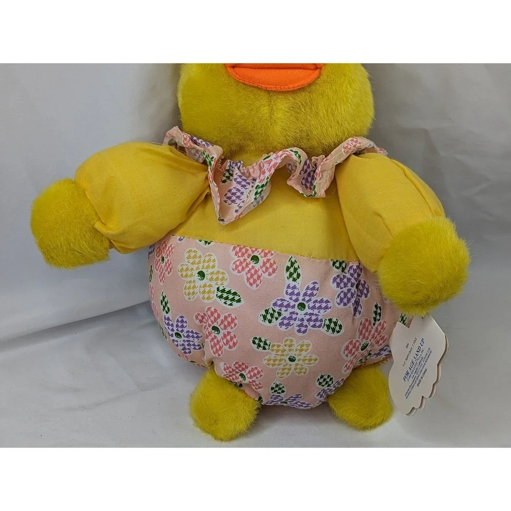Kellytoy Yellow Puffy Duck Chick Plush 11 Inch Stuffed Animal Toy‎